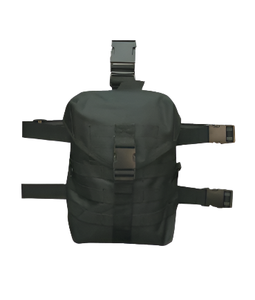 DROP LEG GAS MASK CARRIER, BLK