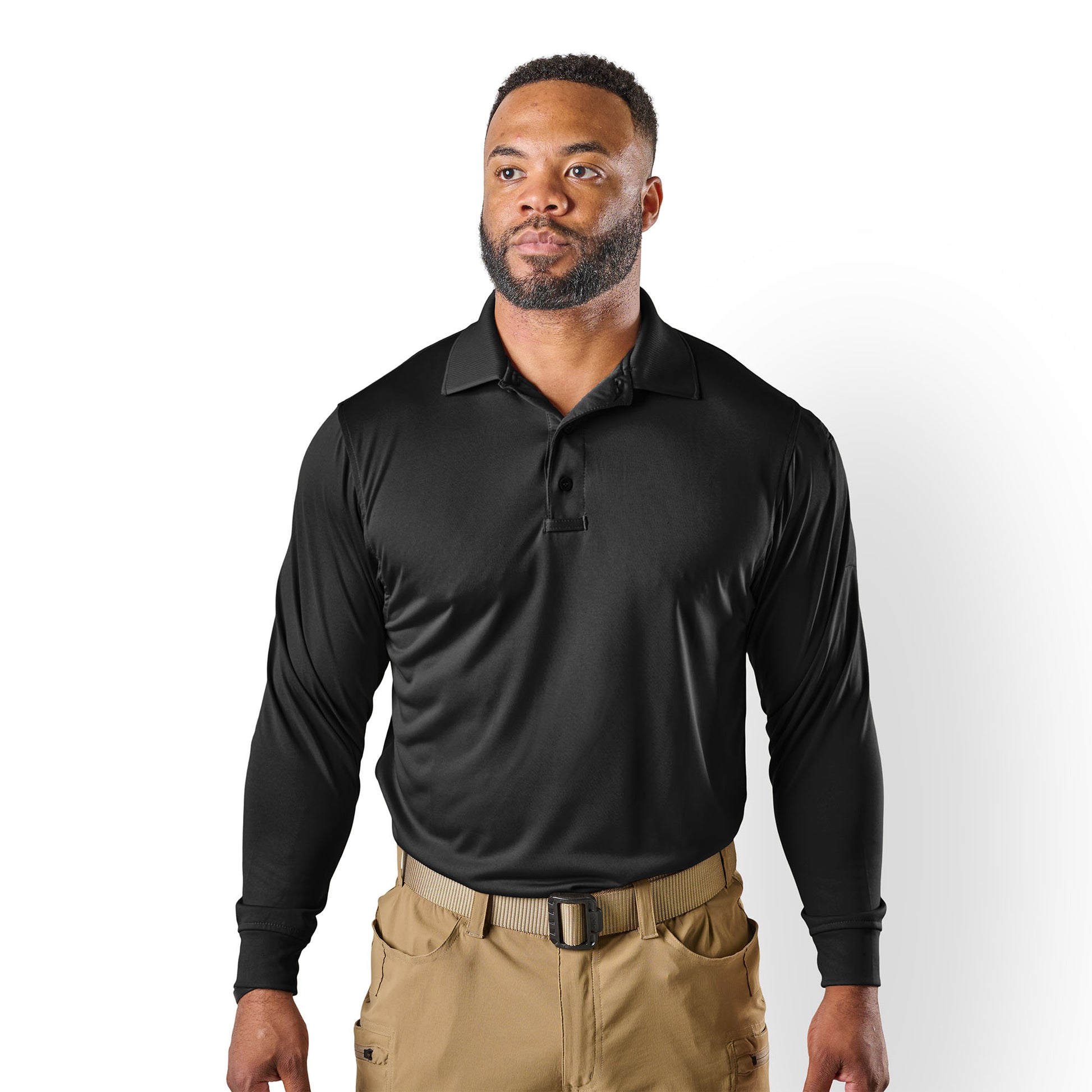 Tru-Spec 24-7 Long Sleeve Performance Polo - Black - 4406005 Tru-Spec 24-7 Long Sleeve Performance Polo - Black - 4406005