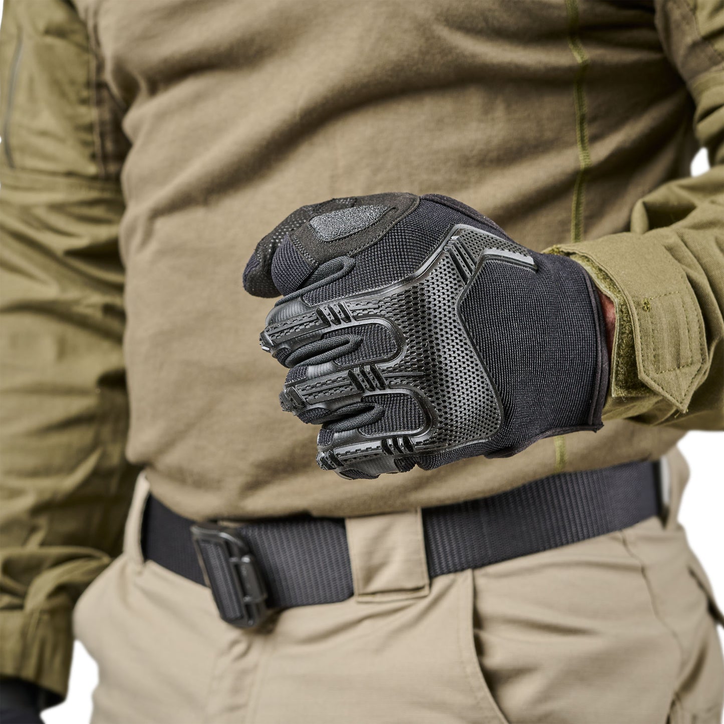 Impact Rubber Knuckle Gloves