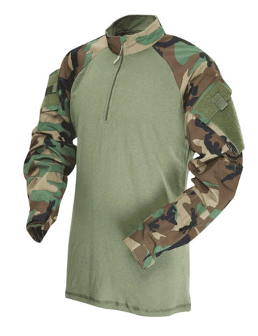 Tru 1-4 zip combat 50 woodland olive 2545