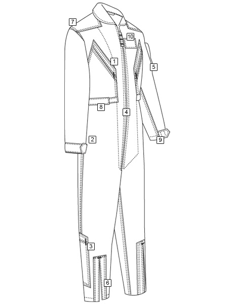 Tru-Spec 27-p Flight Suit XL-Long 2653026 BDU Tru 27-P Black 